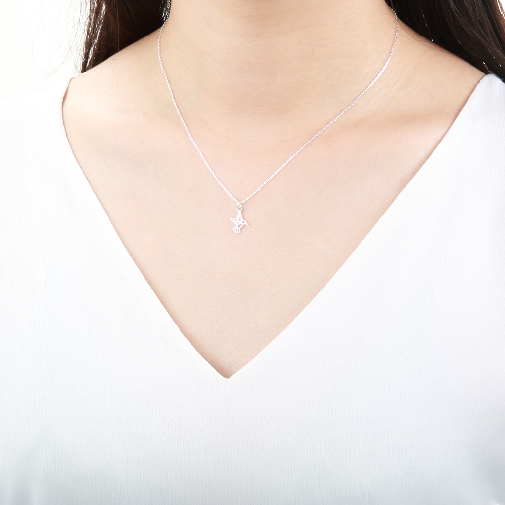 【Angel & Me】Love Hummingbird (small) s925 sterling silver necklace birthday gift, , large