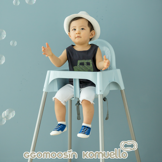 【GGOMOOSIN】學步鞋─運動寶貝(藍)(115mm/125mm/135mm/145mm), , large