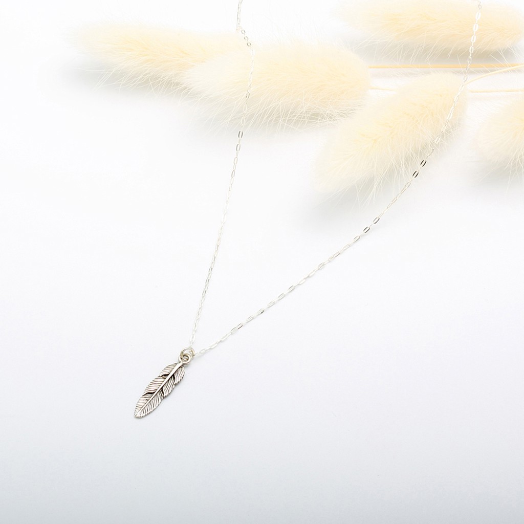 【Angel & Me】印地安 羽毛 Feather s925 純銀 項鍊 生日 禮物, , large