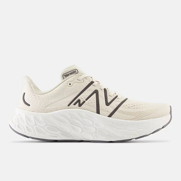 New Balance Fresh Foam X More V4 男 慢跑鞋 2E寬楦 厚底 米灰 [MMORHK4], , large