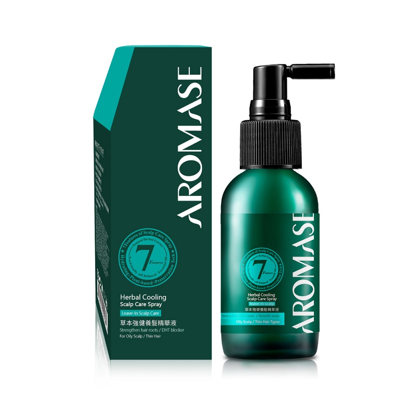 AROMASE Herbal Cooling Scalp Care Spray, , large