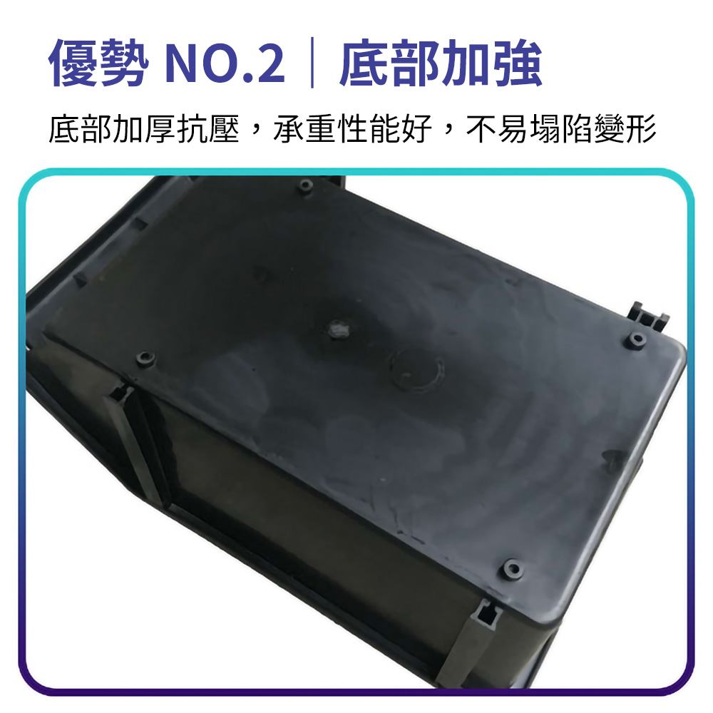 【嘉鴻牌JIAHON】防靜電斜口盒 A4(10個/箱)、A5(4個/箱)｜ESD物料盒 電子廠SMT產線工作桌專用斜口設計拿取便利, , large