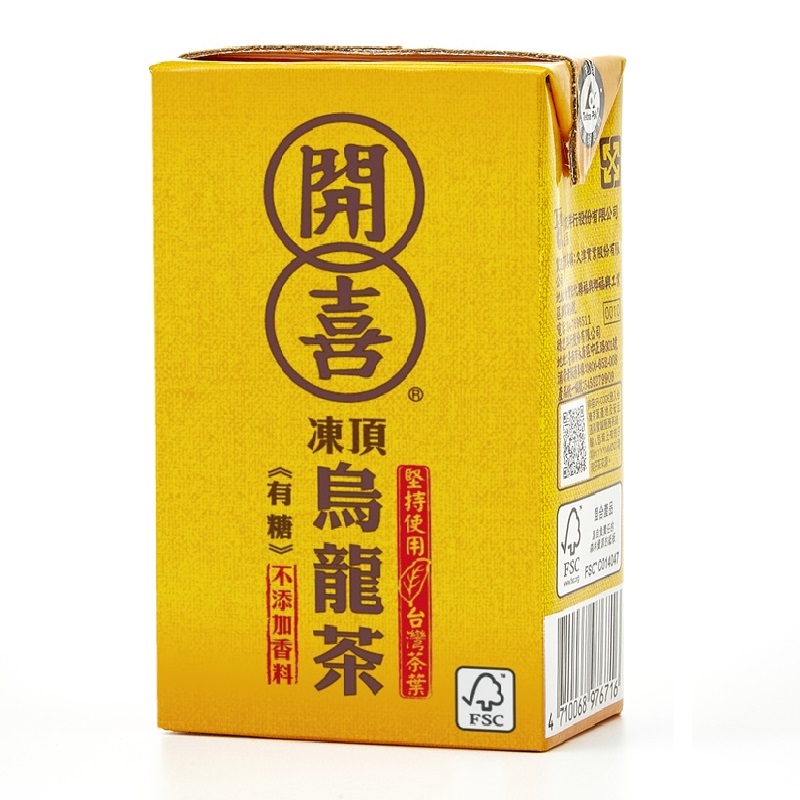 開喜凍頂烏龍茶微糖TP 250ml, , large