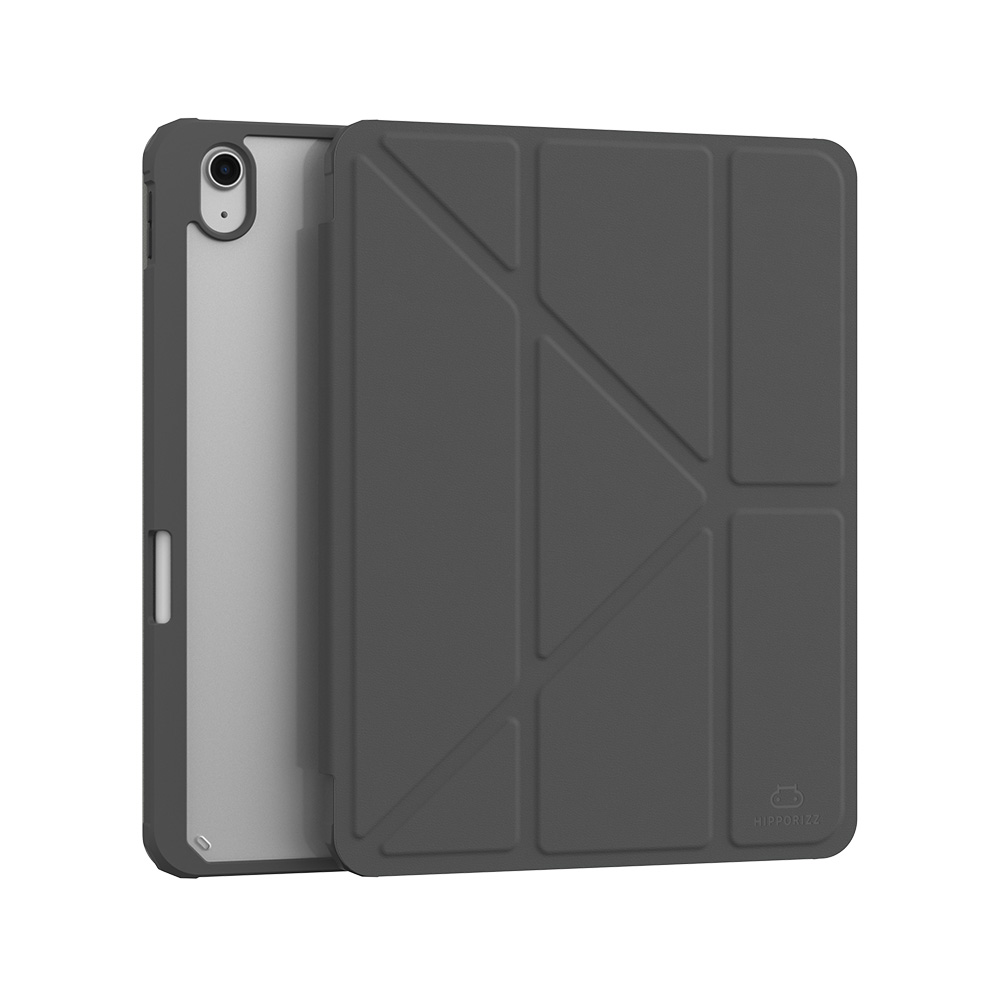 【HIPPORIZZ】iPad 11/10.9 吋 (11/10代) Origo 晶透筆槽防摔殼 深灰色, , large