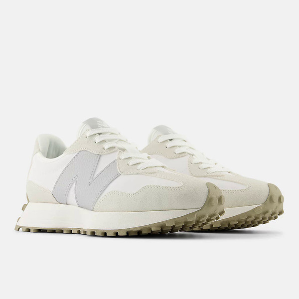 Kixpress-New Balance 女 休閒鞋 運動 經典 復古 NB 327 B楦 舒適 緩震 海鹽灰 [WS327KE], , large