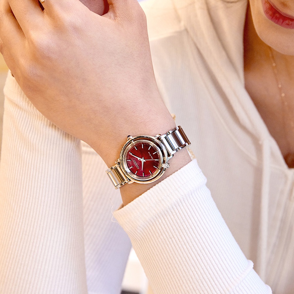 CITIZEN 星辰 L系列 曙光 光動能鑽石女錶 附贈皮革錶帶 EM1090-78X, , large