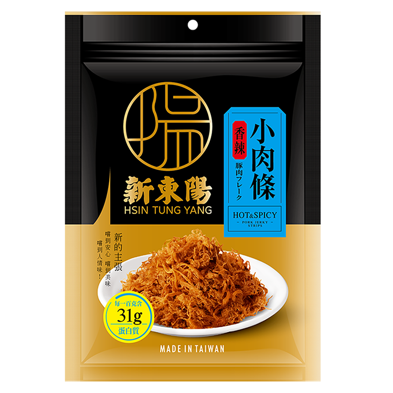 新東陽香辣小肉條90G, , large