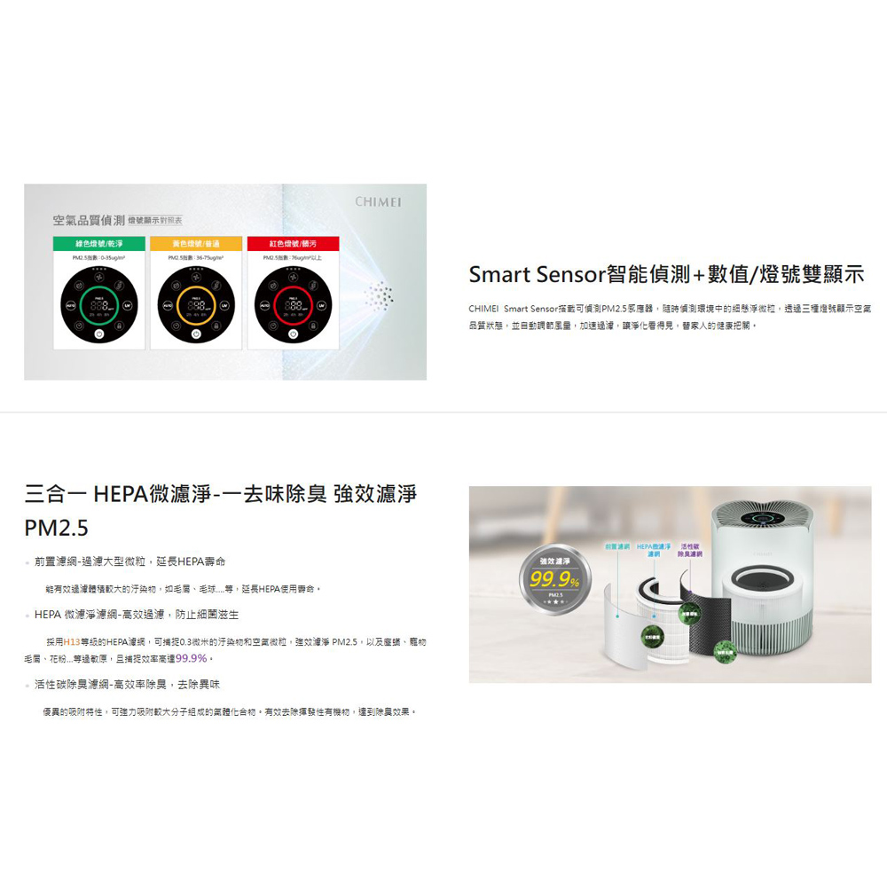 奇美淨花心智能淨化清淨機  AP-50HUGN薄荷綠, , large