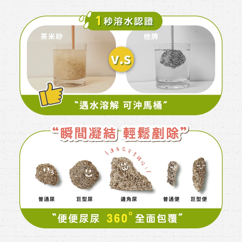 [承佳][6包/箱購組] 飼糧倉 貓用 茶米砂 原味青茶/炭焙烏龍 2.5kg 長條 短粒 豆腐砂 貓砂, , large