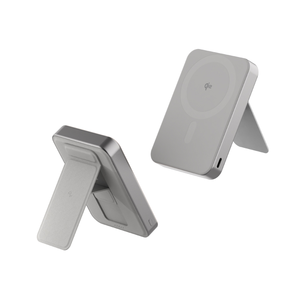 [萬摩科技]Allite LITE 超薄充 10000 mAh Qi2 磁吸支架行動電源（ 產品標示 Wh，可帶上飛機 ）, , large
