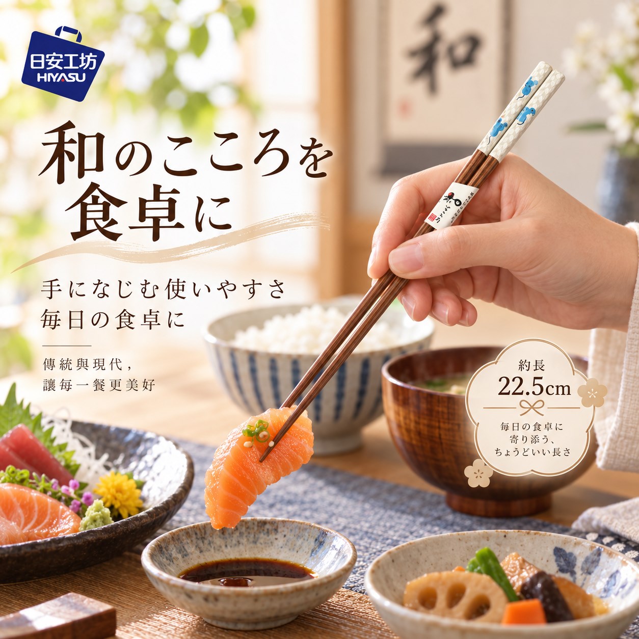 【HIYASU日安工坊】日本工藝箸-十二地支 子, , large