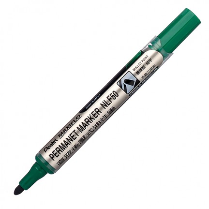 【 Pentel 飛龍 】後壓油性筆 圓頭 MAXIFLO 1.5mm /支  NLF50 - 多款可選, , large