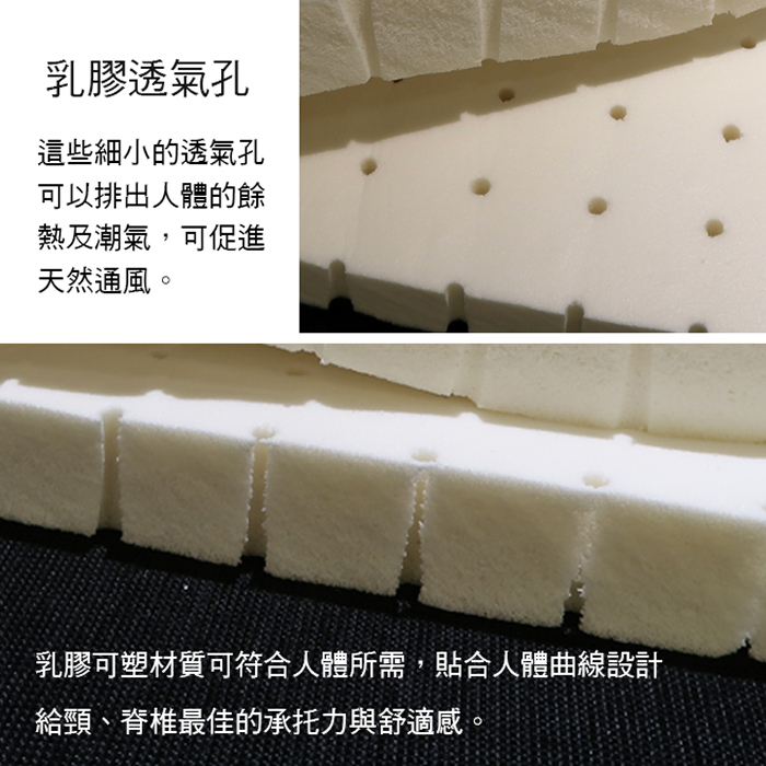 【多利寶寢具】Indian_單人天然乳膠床墊(贈純棉床墊套-花色隨機)(3*6.2), , large
