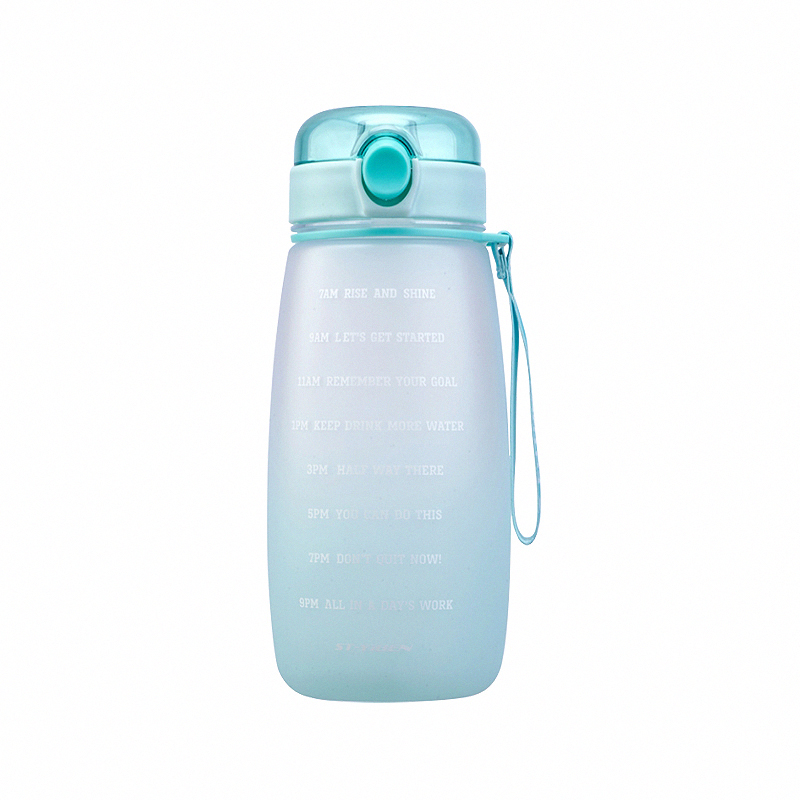 Drinking straw water bottle 1L, 綠色, large