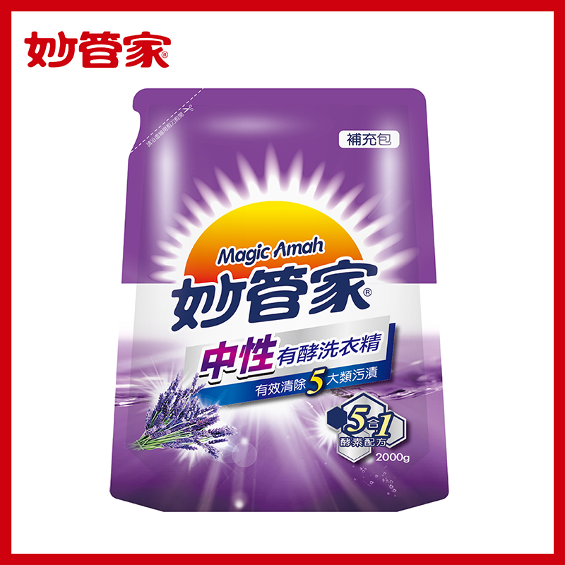 妙管家有酵洗衣精補充包-中性, , large