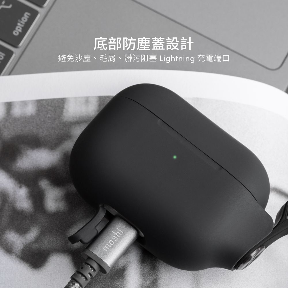 Moshi Pebbo for AirPods 3 保護套 藍牙耳機充電盒 (附可拆式腕帶), , large
