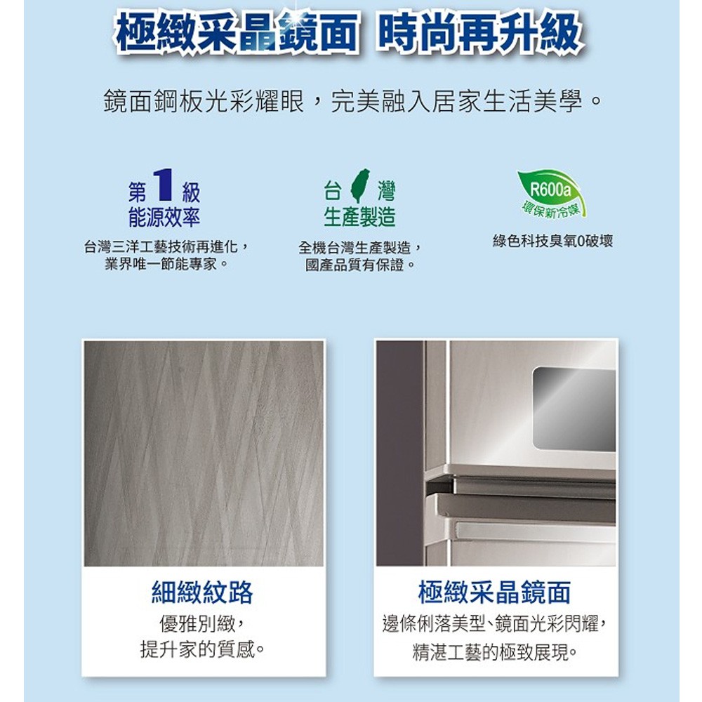 SANLUX台灣三洋533L一級節能 變頻二門電冰箱SR-C533BV1A, , large