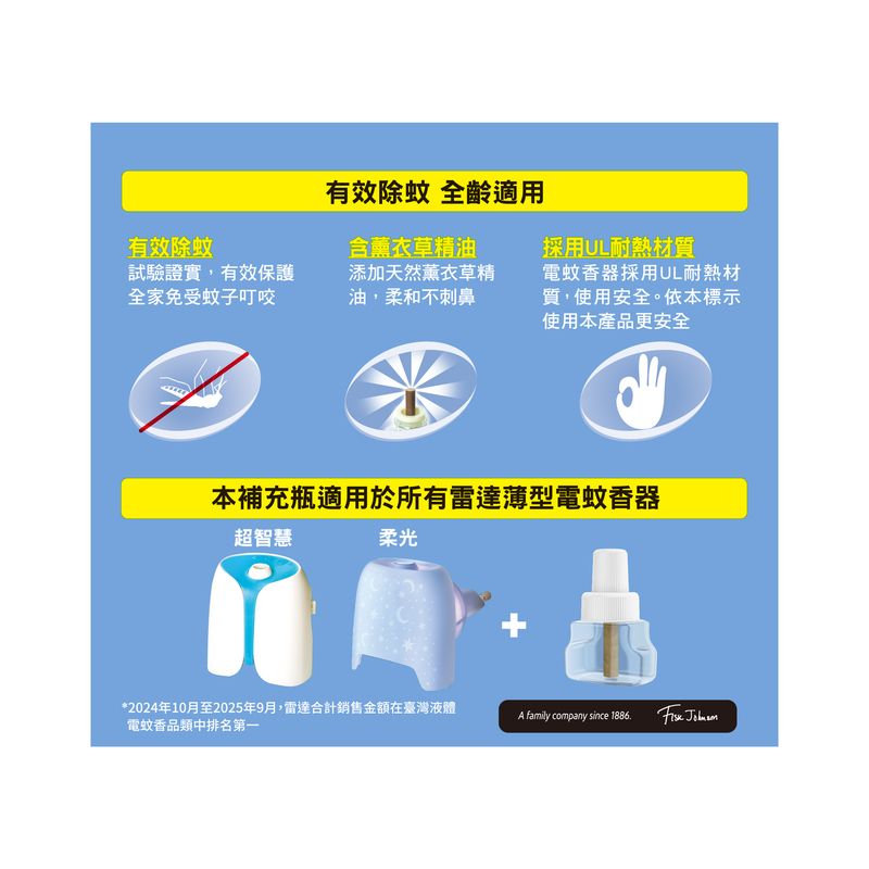 雷達佳兒護液體電蚊香重裝-薰衣草45mlx2, , large