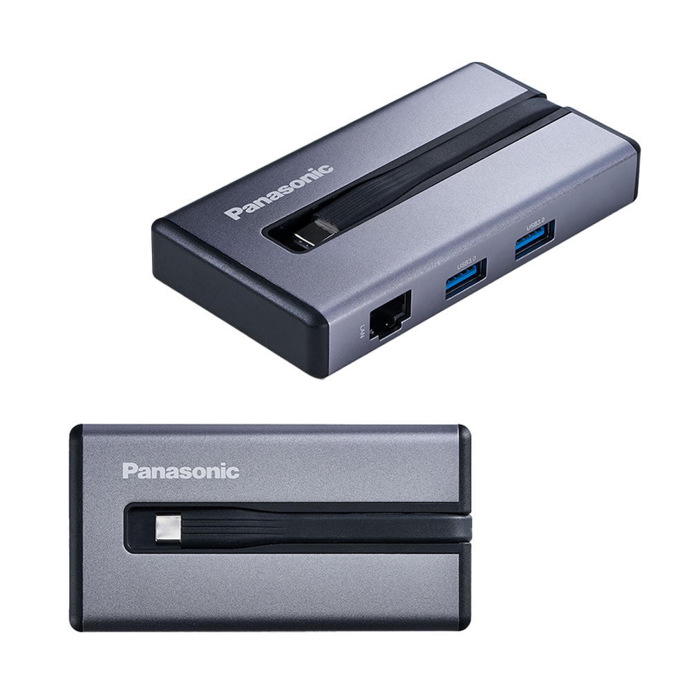 Panasonic 7合1多功能擴充器 USB3.2 Type-C+HDMI+記憶卡+RJ45 Mac筆電擴充轉接器, , large