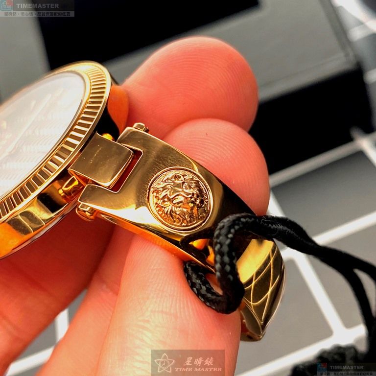 [星晴錶業]VERSUS VERSACE手錶,34mm,VV00302香檳紅錶面玫瑰金錶殼玫瑰金色精鋼錶帶款, , large