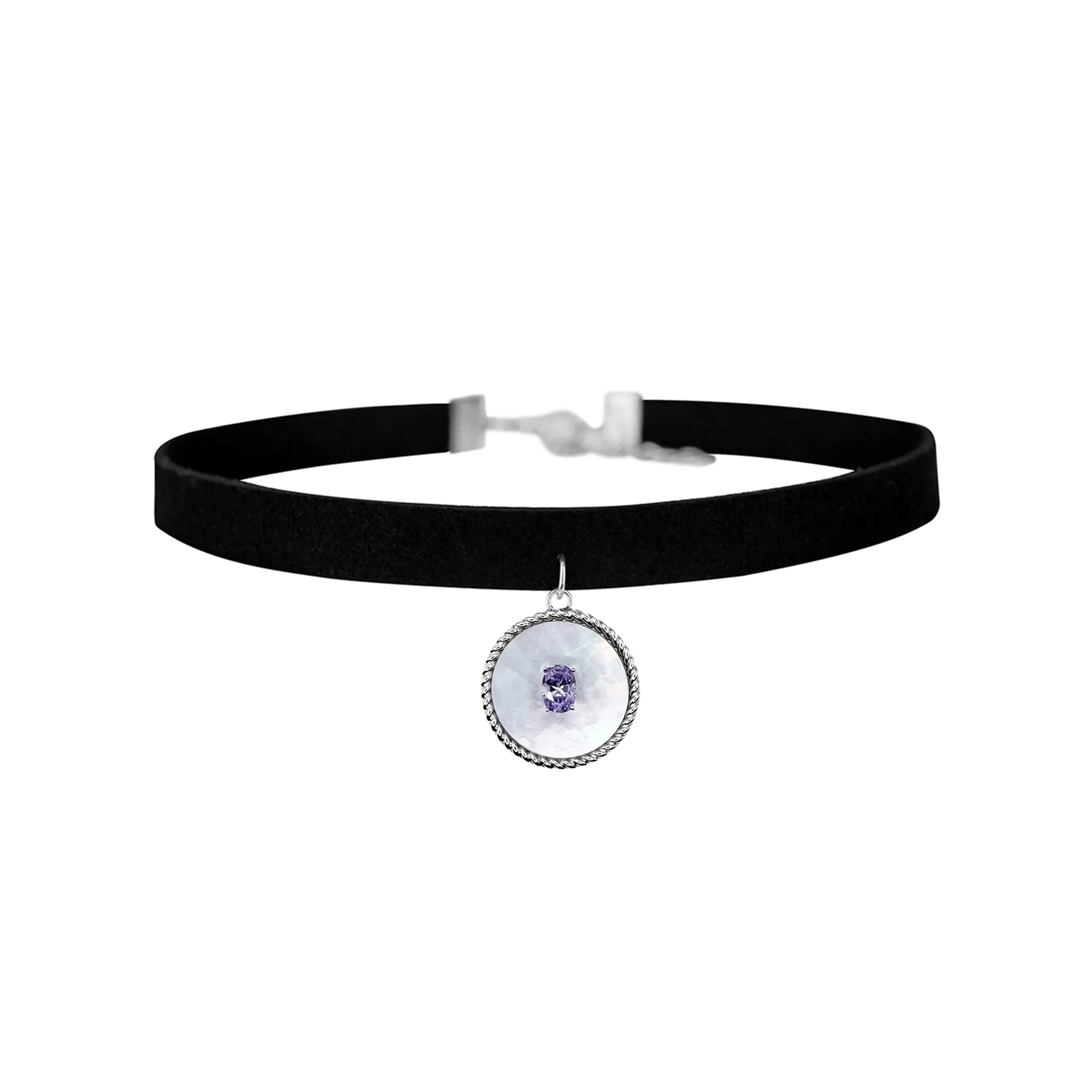 Tie the direction of your heart - Necklace - Purple, , large