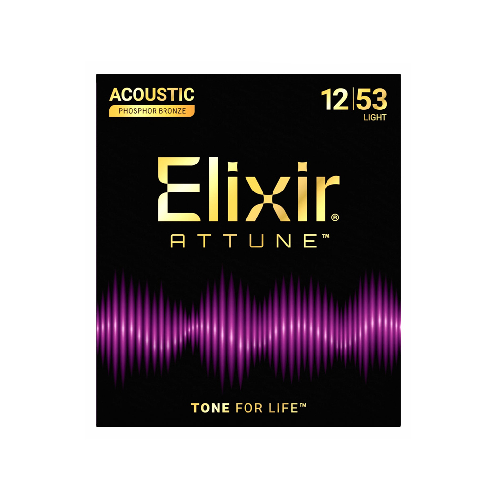 Elixir 21052 Attune 超薄包覆 12-53 磷青銅 木吉他弦【敦煌樂器】, , large
