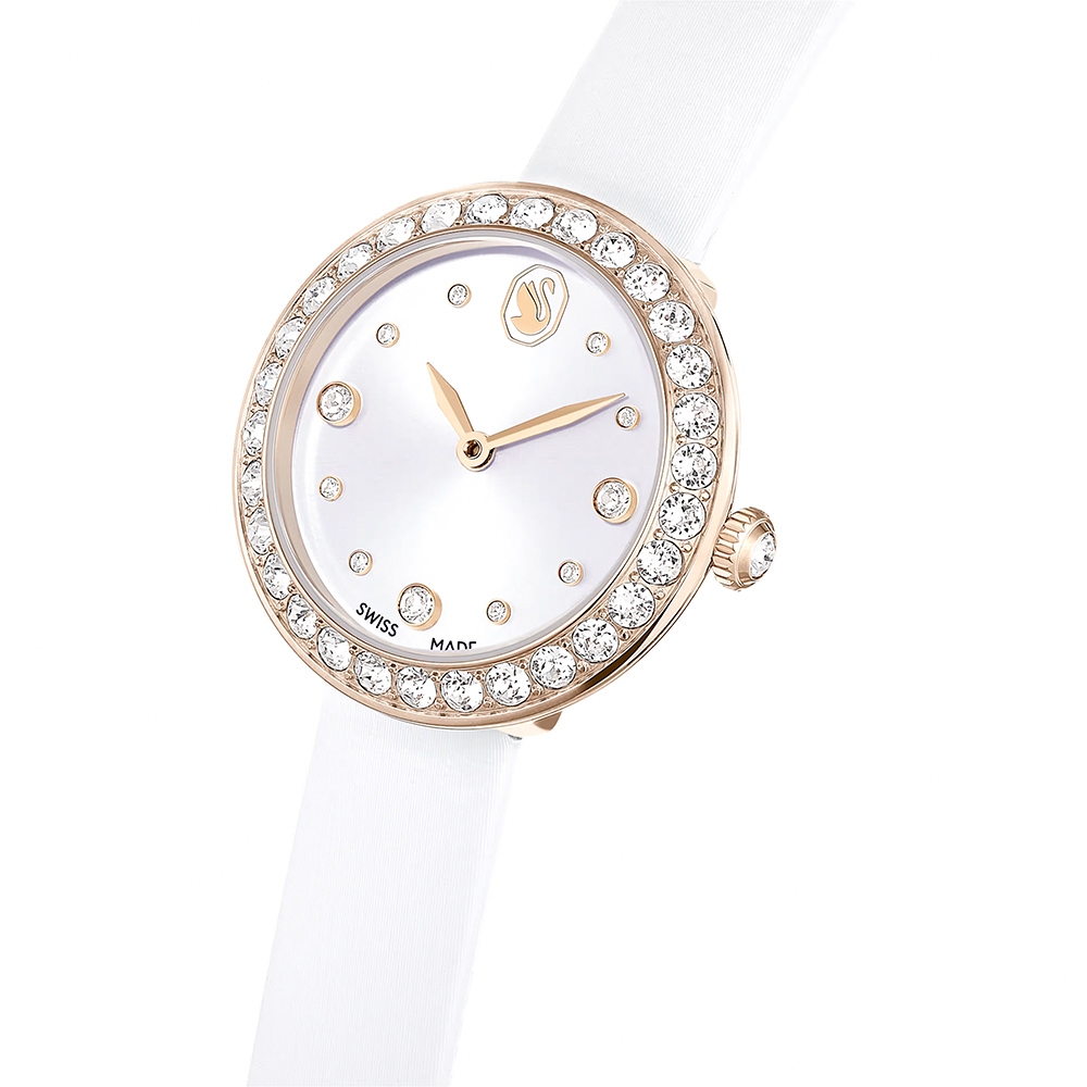SWAROVSKI 施華洛世奇 Matrix Tennis 水晶錶圈手錶 女錶-30mm 送禮推薦 5710103, , large