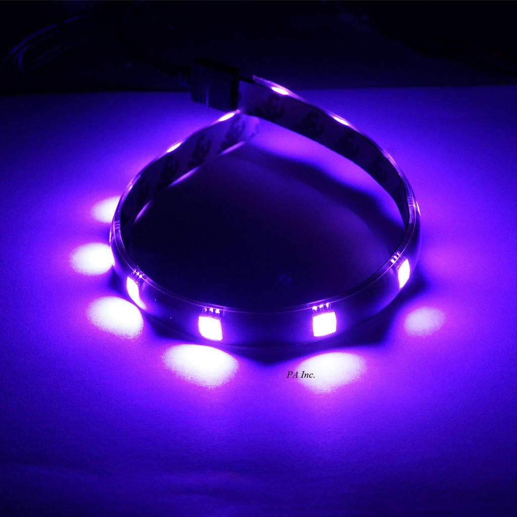 【清倉品】粉紫光 台製晶片 防水燈條 12晶 36晶體 30公分 SMD LED 氣氛燈 車廂燈 日行燈 車底燈, , large
