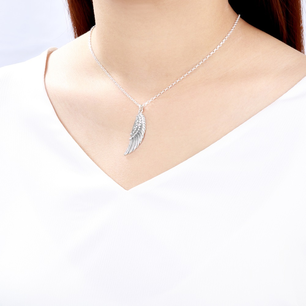 【Angel & Me】Eagle Wing s925 sterling silver necklace Valentine Day birthday gift, , large