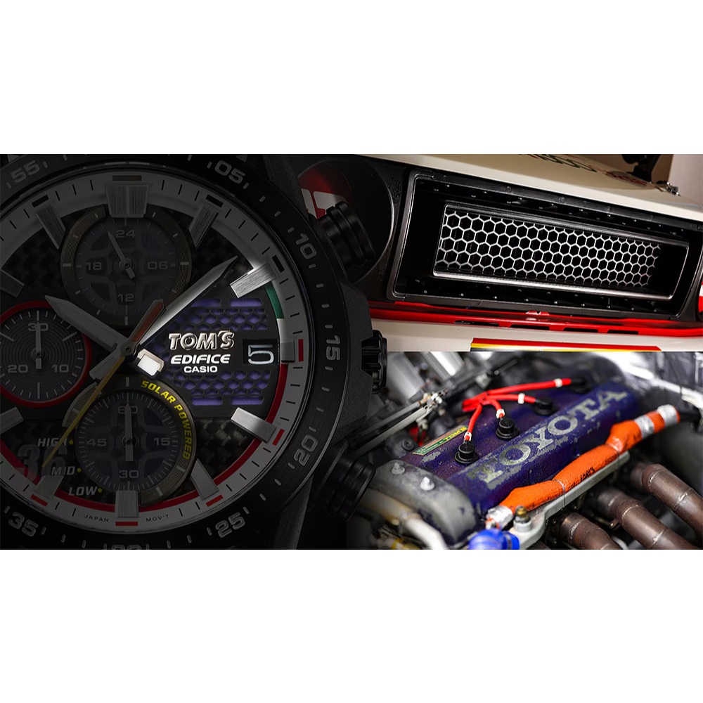 CASIO 卡西歐 EDIFICE TOM&rsquo;S 50 周年紀念版聯名太陽能手錶 EFS-S641TMS-1A, , large