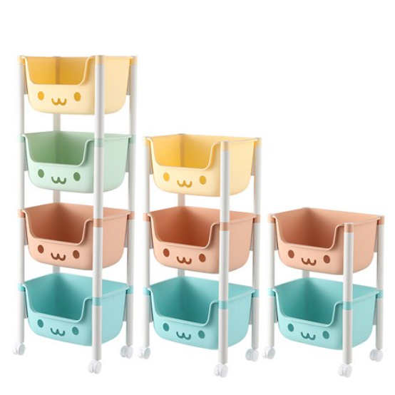 Two-tier children's toy storage rack, , large