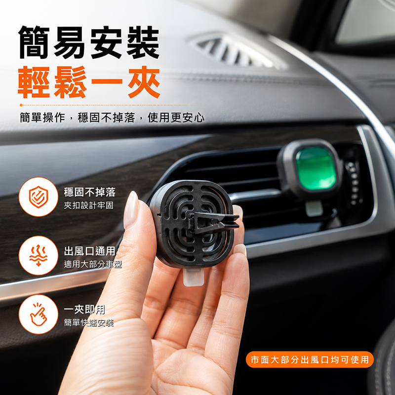 [翊承國際]【免運 + 贈品】汽車冷氣口香水 【五味共五入組】, , large