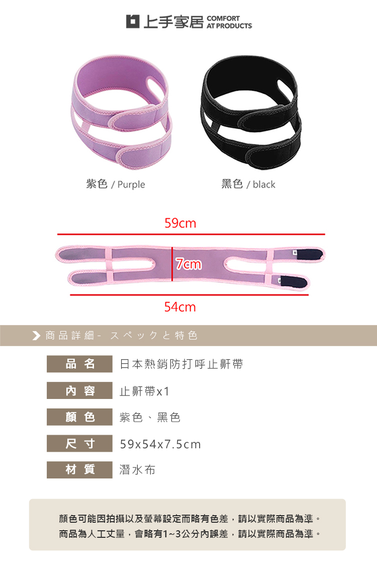 【上手家居】透氣涼感止鼾帶 黑色(止鼾夾/小臉/v臉/防打呼/防止打呼/v臉繃帶/打鼾器/小臉帶/防打鼾/v臉帶), , large