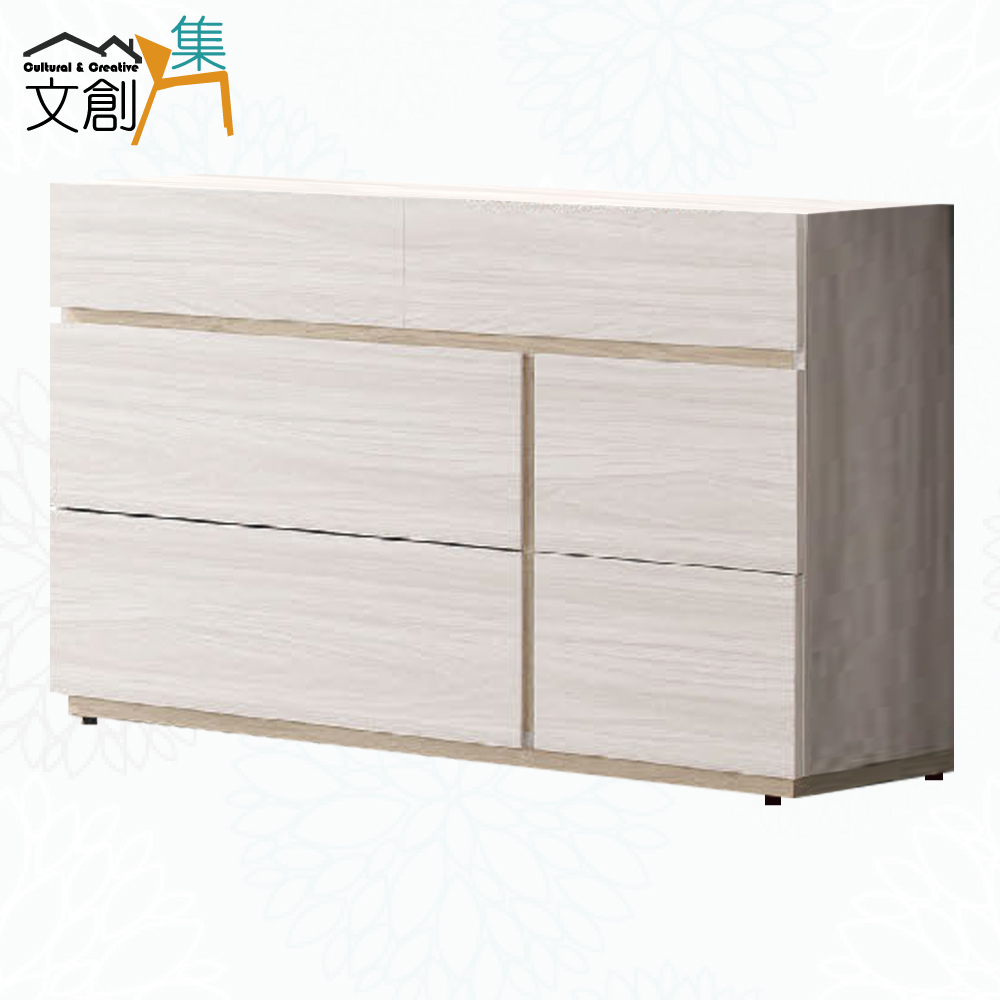 【文創集】寶亞4尺雙色六抽斗櫃(客約商品), , large