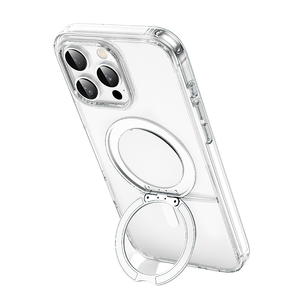 【WiWU】晶透支架磁吸手機殼iPhone16系列/四型號, , large