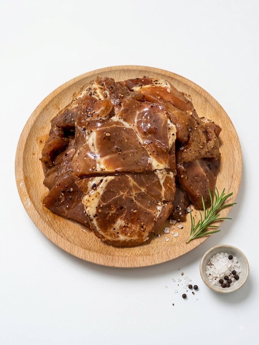 [老王賣肉]黑胡椒梅花一口豬350g 烤肉片 燒肉片 豬肉片 烤肉 豬肉 黑胡椒豬, , large