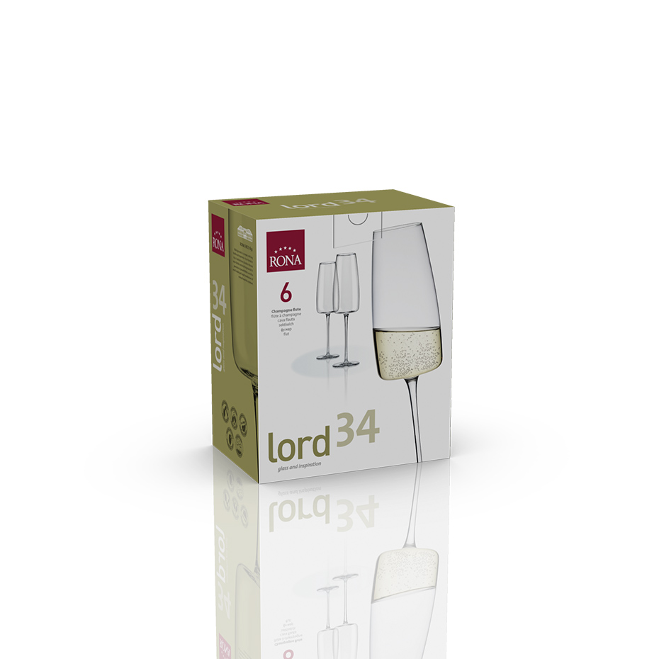 RONA Lord尊爵系列-香檳杯340ml(六入彩盒)[享恩貿易], , large