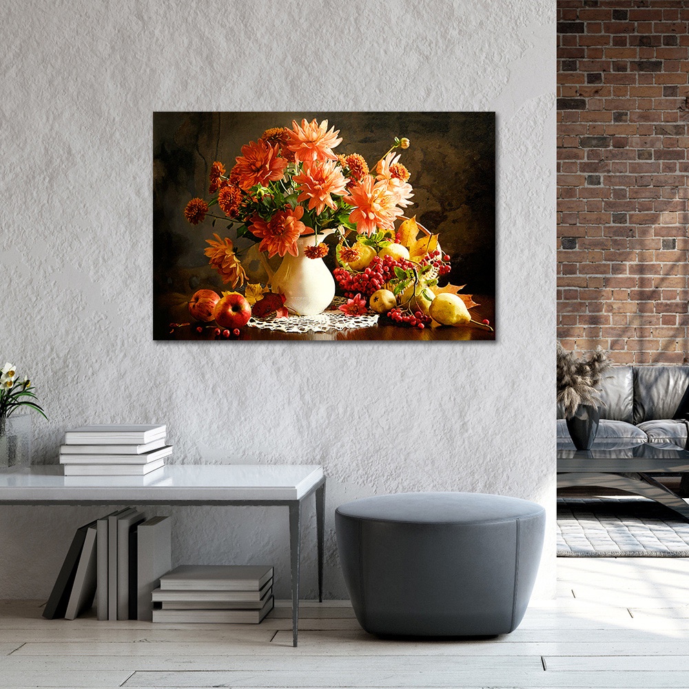 【御畫房】花開吉祥之二 國家一級畫師手繪油畫60&times;90cm(VF-20), , large