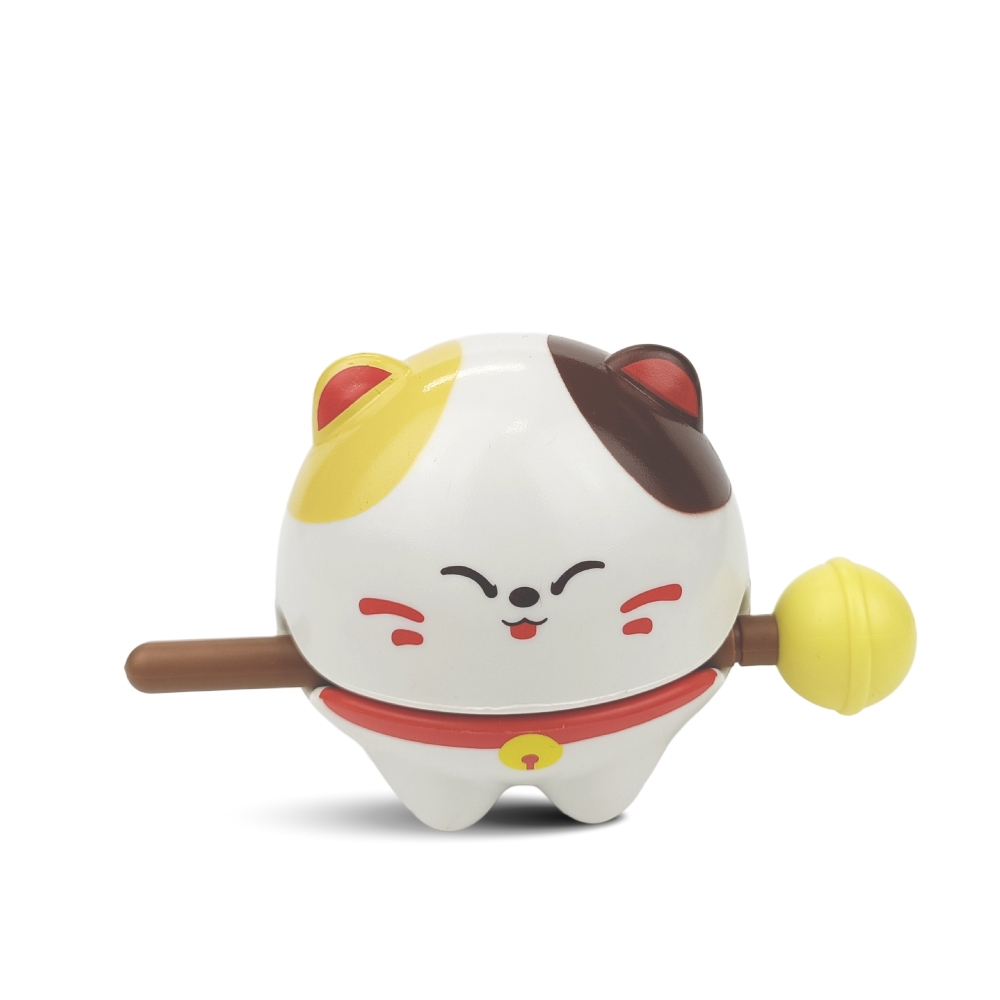 敲敲萌木魚_貓來福到 可愛萌寵 解壓神器 桌面擺飾, , large