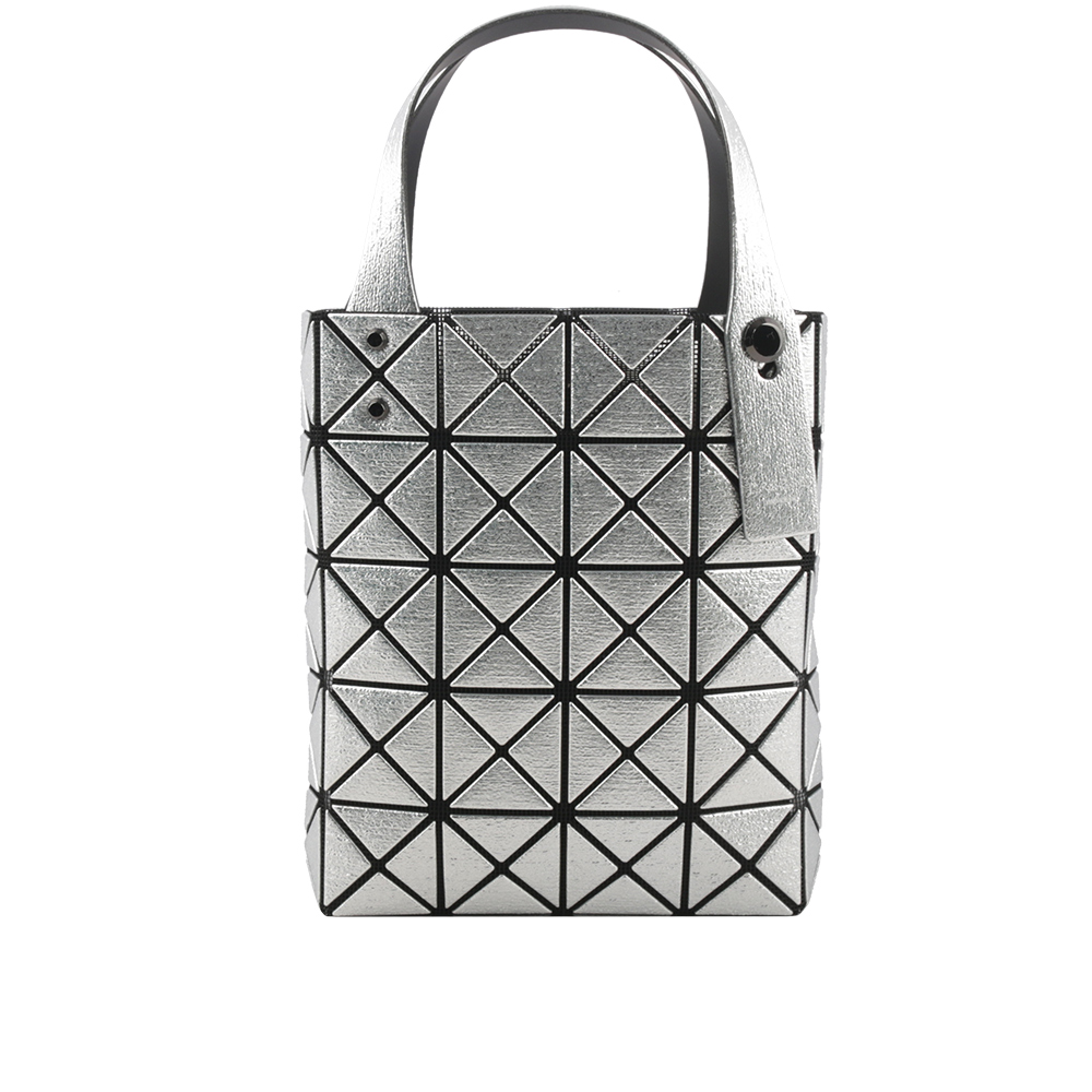 ISSEY MIYAKE BAO BAO 5X4 立體金屬色迷你方盒手提包/銀色, , large