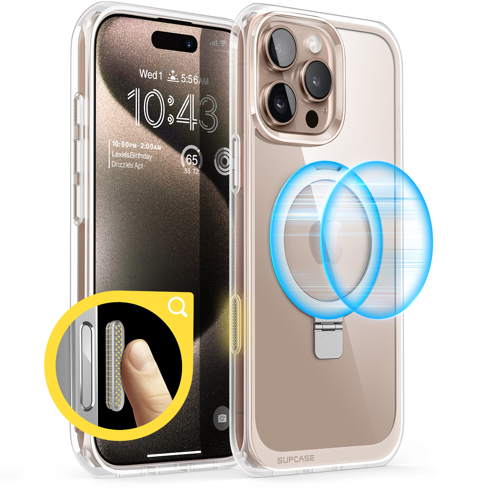 【SUPCASE】 iPhone 16 Pro系列 UB Mag Stand 透色磁吸支架軍規防摔殼｜相機按鍵, , large