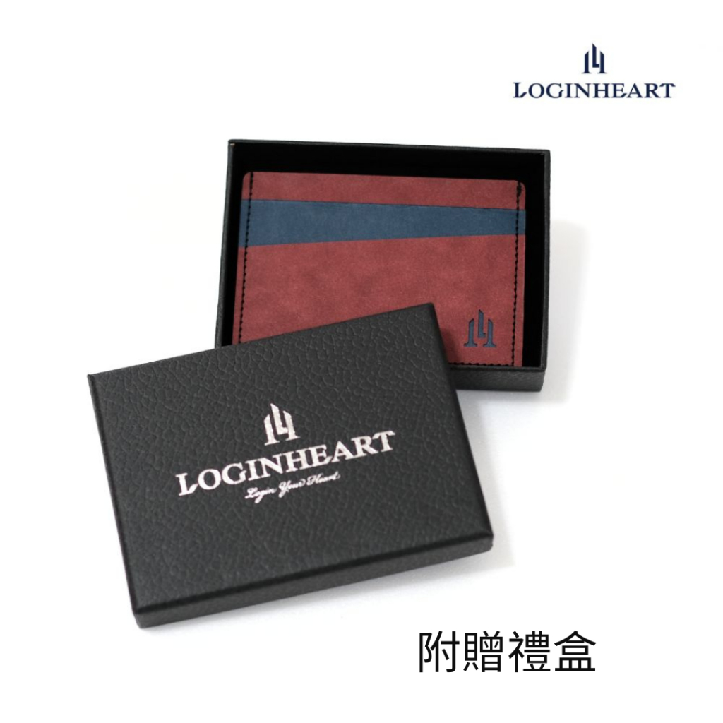 [LOGINHEART]全防護屏蔽感應卡夾 復古紅藍 可客製 5卡層皆受屏蔽 防盜刷 防消磁 台灣製造獨家精品, , large