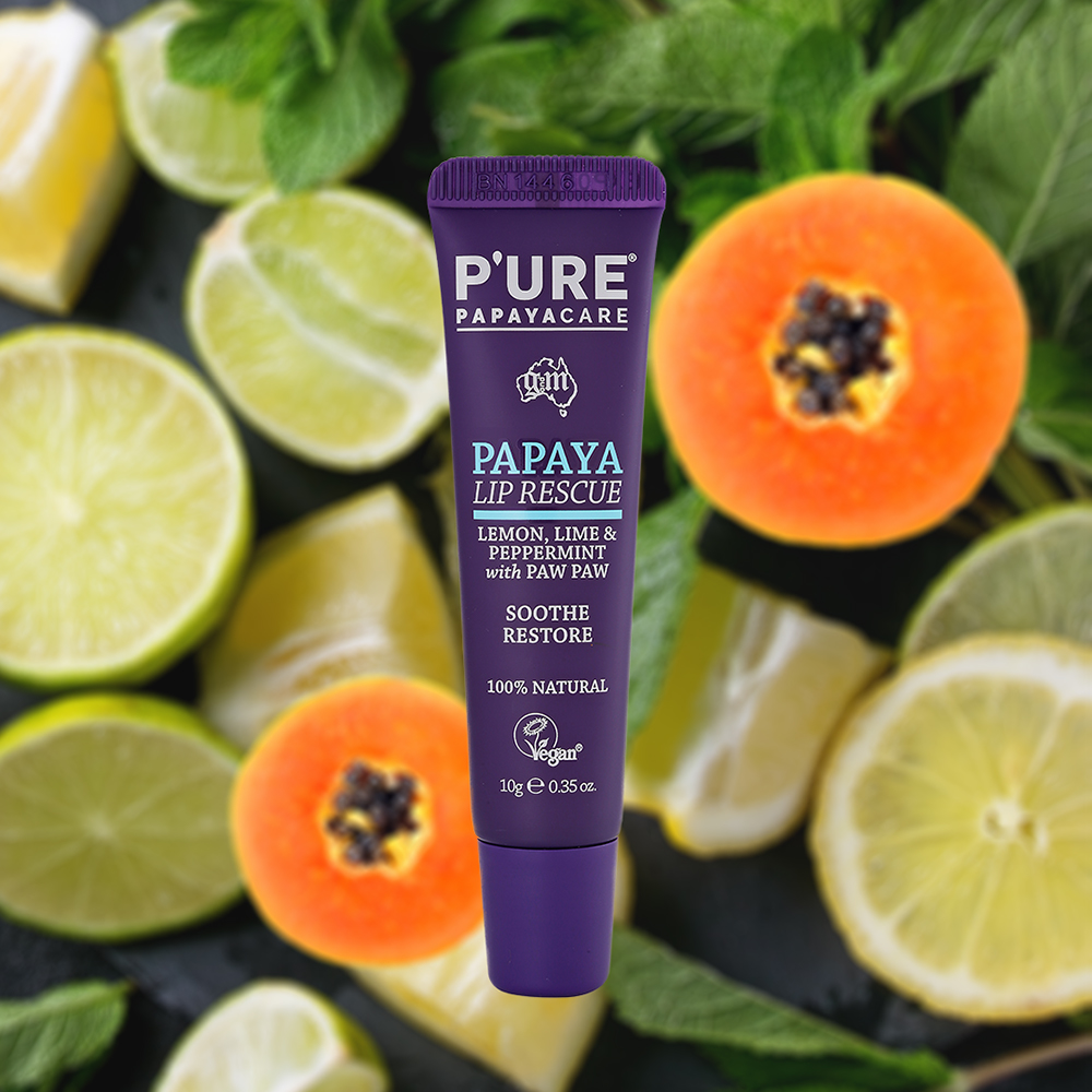 【澳洲Pure Papayacare】木瓜護唇膏含金盞花(6入組 10g/條) 即期品-2027年4月到期, , large