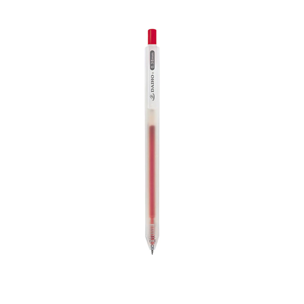 【筌翔】 本色原品0.38按動耐摔中性筆 紅 12支/盒 OGL2354, , large