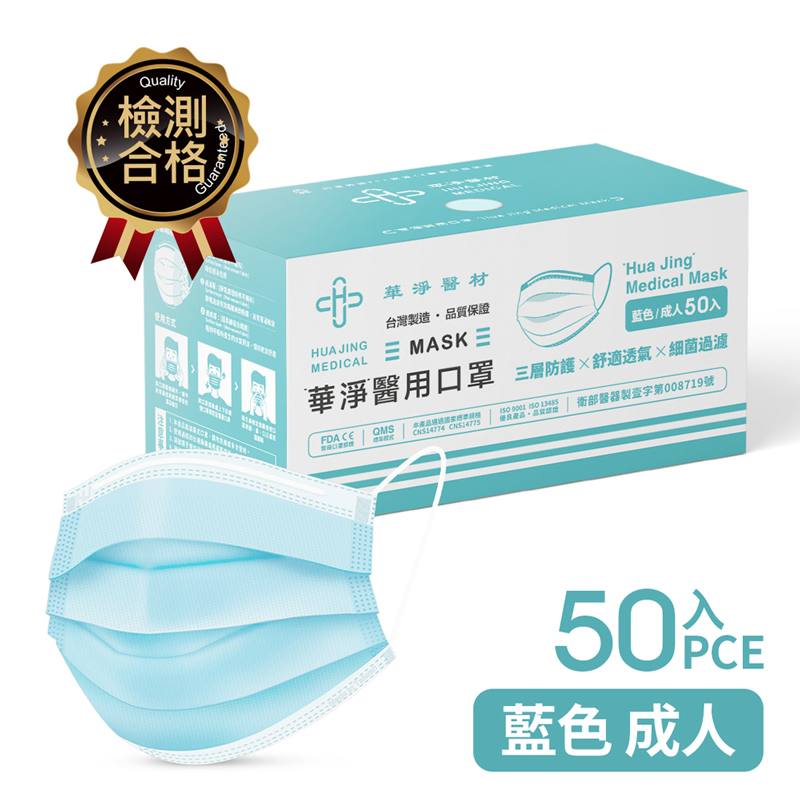 Medical Face Mask For  Adults- Blue, , large