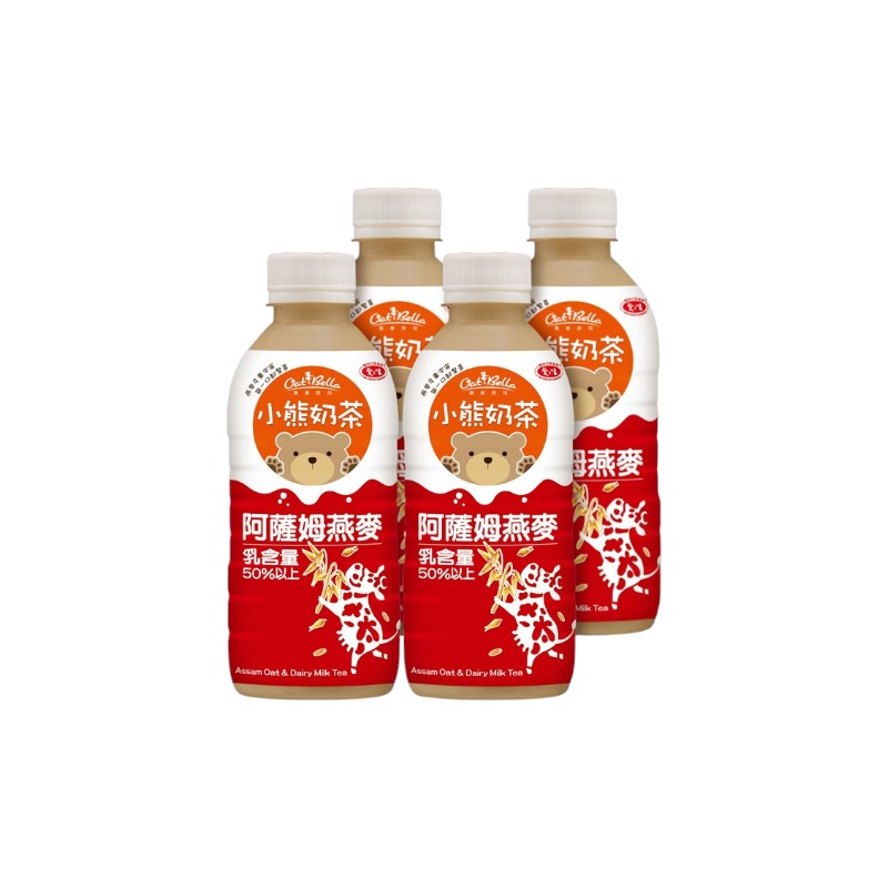愛之味燕麥貝兒小熊奶茶-阿薩姆燕麥340mll